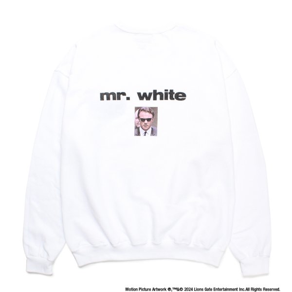 画像1: WACKO MARIA/RESERVOIR DOGS / SWEAT SHIRT（WHITE）［クルーネックスウェット-24秋冬］