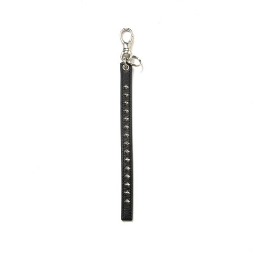 他の写真1: CALEE/STUDS LEATHER SHORT KEY RING（BLACK）［スタッズレザーショートキーリング-24秋冬］