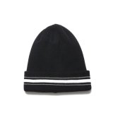 COOTIE PRODUCTIONS/Dry Tech Border Big Cuffed Beanie（Black）［ドライテックボーダービッグカフドビーニー-24秋冬］