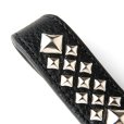 画像3: CALEE/STUDS LEATHER SNAP KEY RING（BLACK）［スタッズレザースナップキーリング-24秋冬］