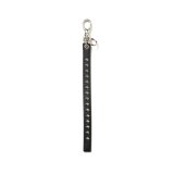 CALEE/STUDS LEATHER SHORT KEY RING（BLACK）［スタッズレザーショートキーリング-24秋冬］