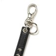 画像3: CALEE/STUDS LEATHER LONG KEY RING（BLACK）［スタッズレザーロングキーリング-24秋冬］