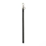 CALEE/STUDS LEATHER LONG KEY RING（BLACK）［スタッズレザーロングキーリング-24秋冬］