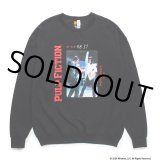 WACKO MARIA/PULP FICTION / SWEAT SHIRT（BLACK）［クルーネックスウェット-24秋冬］