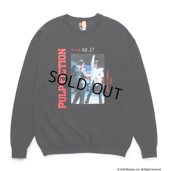 画像1: WACKO MARIA/PULP FICTION / SWEAT SHIRT（BLACK）［クルーネックスウェット-24秋冬］