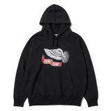 PORKCHOP/FLYING WEEL  P HOODED（×MASSES）（BLACK）［プルオーバーパーカー-24秋冬］