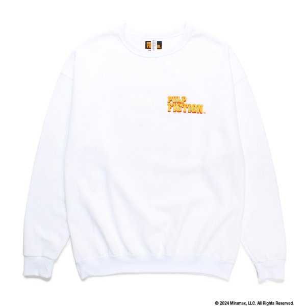 画像2: WACKO MARIA/PULP FICTION / SWEAT SHIRT（WHITE）［クルーネックスウェット-24秋冬］