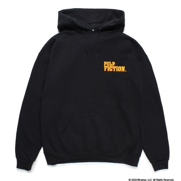 画像2: WACKO MARIA/PULP FICTION / HOODED SWEAT SHIRT（BLACK）［プルオーバーパーカー-24秋冬］