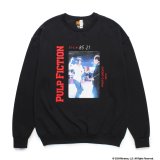 WACKO MARIA/PULP FICTION / SWEAT SHIRT（BLACK）［クルーネックスウェット-24秋冬］