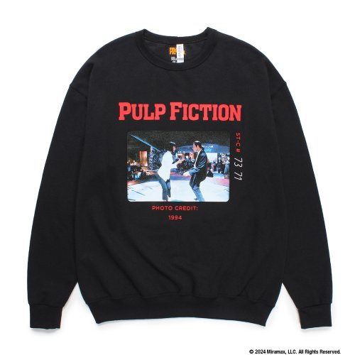 他の写真1: WACKO MARIA/PULP FICTION / SWEAT SHIRT（BLACK）［クルーネックスウェット-24秋冬］