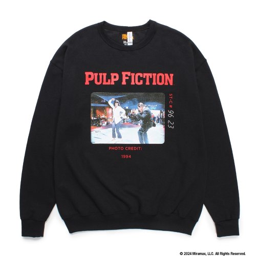 他の写真1: WACKO MARIA/PULP FICTION / SWEAT SHIRT（BLACK）［クルーネックスウェット-24秋冬］