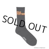 WACKO MARIA/PULP FICTION / JACQUARD SOCKS（BLACK）［ジャガードソックス-24秋冬］