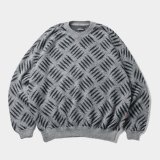 TIGHTBOOTH/CHECKER PLATE MOHAIR SWEATER（Grey）［チェッカープレートモヘアセーター-24秋冬］