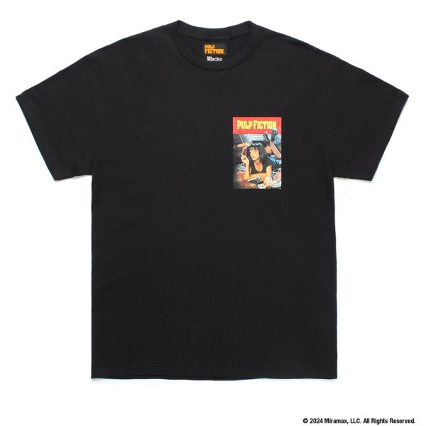 画像1: WACKO MARIA/PULP FICTION / T-SHIRT（BLACK）［プリントT-24秋冬］