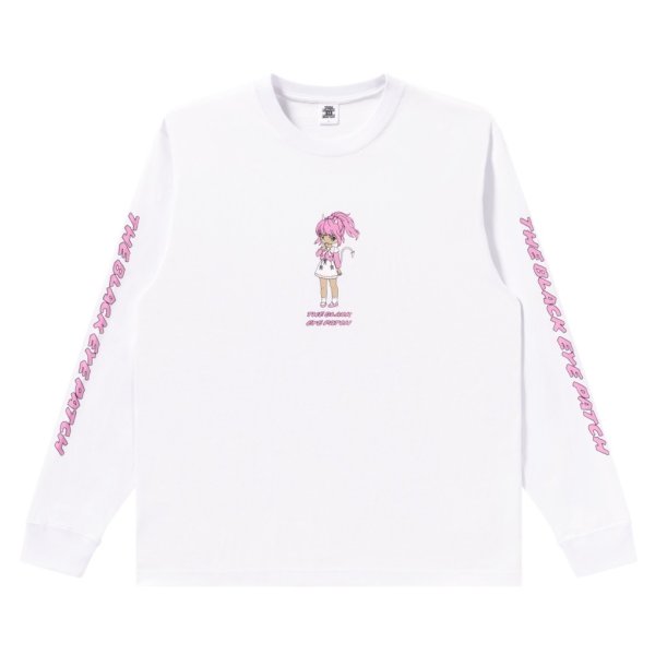 画像1: BlackEyePatch/DEVIL GIRL L/S TEE（WHITE）