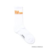 WACKO MARIA/PULP FICTION / JACQUARD SOCKS（WHITE）［ジャガードソックス-24秋冬］