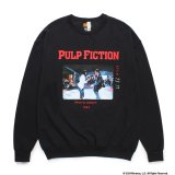 WACKO MARIA/PULP FICTION / SWEAT SHIRT（BLACK）［クルーネックスウェット-24秋冬］