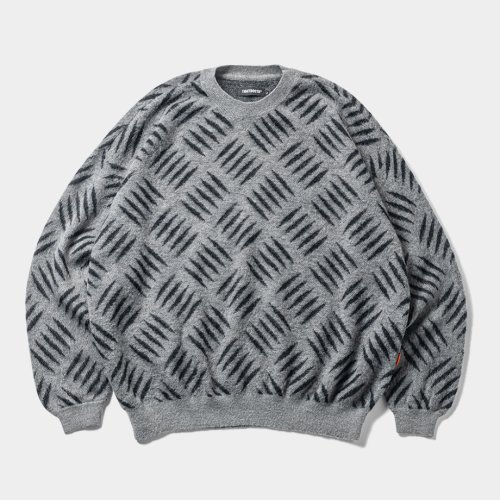 他の写真1: TIGHTBOOTH/CHECKER PLATE MOHAIR SWEATER（Grey）［チェッカープレートモヘアセーター-24秋冬］