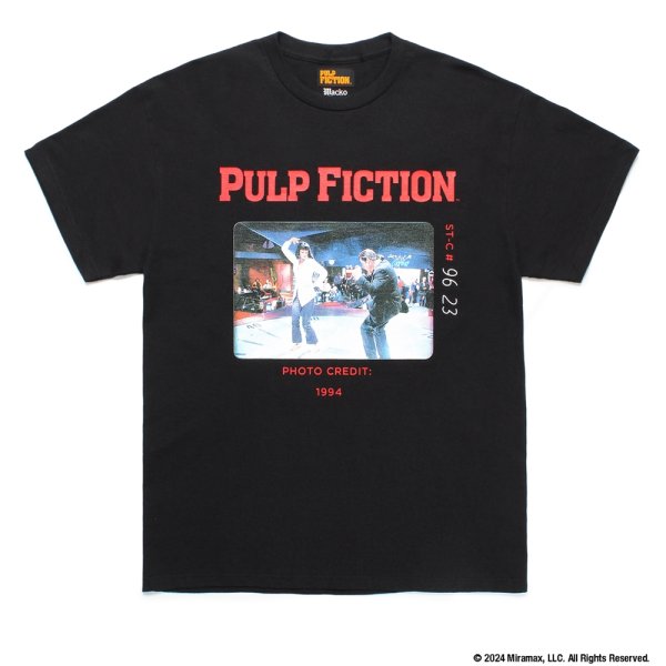 画像1: WACKO MARIA/PULP FICTION / T-SHIRT（BLACK）［プリントT-24秋冬］