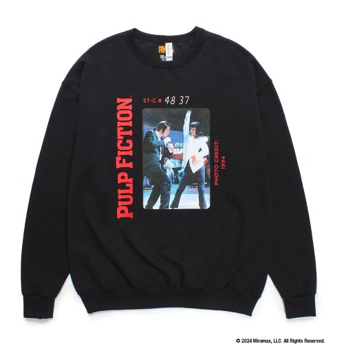 他の写真1: WACKO MARIA/PULP FICTION / SWEAT SHIRT（BLACK）［クルーネックスウェット-24秋冬］