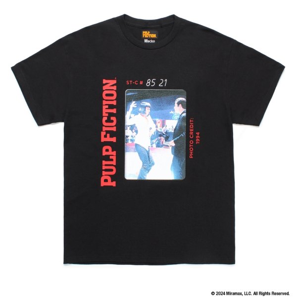 画像1: WACKO MARIA/PULP FICTION / T-SHIRT（BLACK）［プリントT-24秋冬］