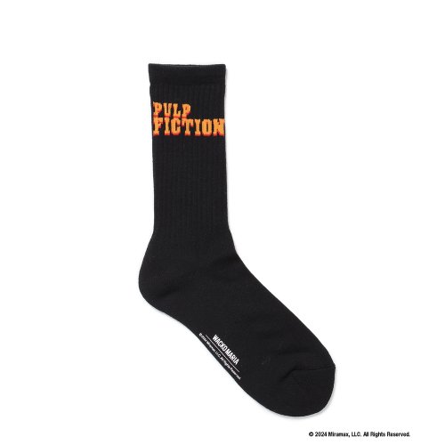 他の写真1: WACKO MARIA/PULP FICTION / JACQUARD SOCKS（BLACK）［ジャガードソックス-24秋冬］