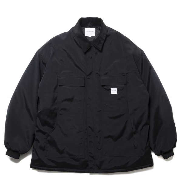 画像1: COOTIE PRODUCTIONS/Padded Nylon OX Work Short Coat（Black）［ワークショートコート-24秋冬］