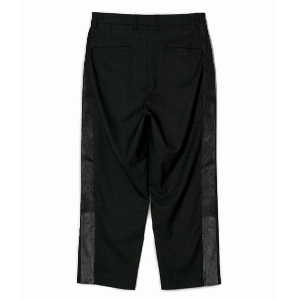 画像2: BUENA VISTA/SIDE LINE TUCK SLACKS（BLACK）［サイドラインタックスラックス-24秋冬］