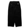 画像2: COOTIE PRODUCTIONS/Corduroy 3 Tuck Easy Trousers（Black）［コーデュロイ3タックイージーパンツ-24秋冬］ (2)