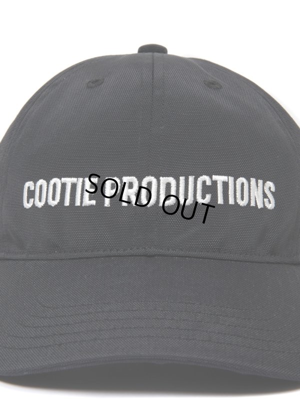 画像4: COOTIE PRODUCTIONS/Nylon OX 6 Panel Cap（Black）［ナイロンオックス6パネルキャップ-24秋冬］