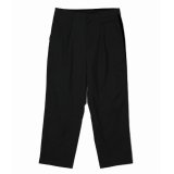 BUENA VISTA/SIDE LINE TUCK SLACKS（BLACK）［サイドラインタックスラックス-24秋冬］