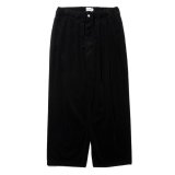 COOTIE PRODUCTIONS/Corduroy 3 Tuck Easy Trousers（Black）［コーデュロイ3タックイージーパンツ-24秋冬］