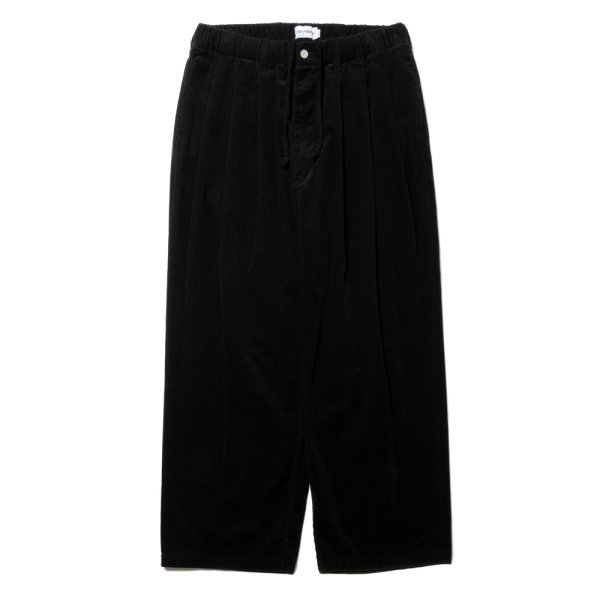 画像1: COOTIE PRODUCTIONS/Corduroy 3 Tuck Easy Trousers（Black）［コーデュロイ3タックイージーパンツ-24秋冬］