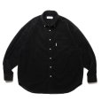 画像1: COOTIE PRODUCTIONS/Corduroy B.D L/S Shirt（Black）［コーデュロイB.Dシャツ-24秋冬］ (1)