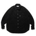 COOTIE PRODUCTIONS/Corduroy B.D L/S Shirt（Black）［コーデュロイB.Dシャツ-24秋冬］