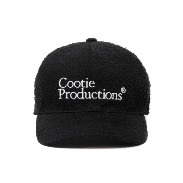 画像1: COOTIE PRODUCTIONS/Needle Punch Twill 6 Panel Cap（Black）［ニードルパンチツイル6パネルキャップ-24秋冬］