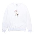 WACKO MARIA/世界平和プロジェクト / SWEAT SHIRT（WHITE）［クルーネックスウェット-24秋冬］