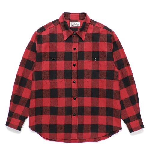 他の写真1: WACKO MARIA/CHECK FLANNEL SHIRT（RED）［チェックフランネルシャツ-24秋冬］