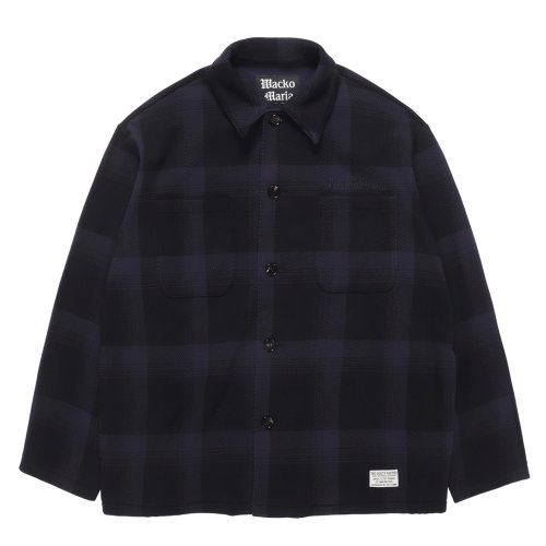 他の写真1: WACKO MARIA/CHECK FLEECE SHIRT JACKET（NAVY）［チェックフリースシャツJKT-24秋冬］