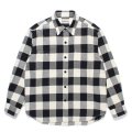 WACKO MARIA/CHECK FLANNEL SHIRT（WHITE）［チェックフランネルシャツ-24秋冬］