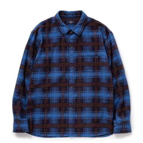 他の写真1: RATS/C/R FLANNEL CHECK SHIRT（SAX BLUE CHECK）［フランネルチェックシャツ-24秋冬］