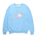 WACKO MARIA/世界平和プロジェクト / SWEAT SHIRT（BLUE）［クルーネックスウェット-24秋冬］