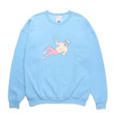 WACKO MARIA/世界平和プロジェクト / SWEAT SHIRT（BLUE）［クルーネックスウェット-24秋冬］