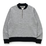 RATS/HALF ZIP SWEAT（HEATHER GRAY）［ハーフジップスウェット-24秋冬］