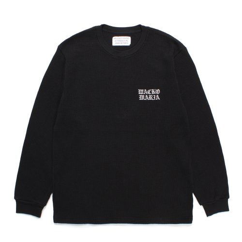 他の写真1: WACKO MARIA/THERMAL CREW NECK SHIRT（BLACK）［サーマル長袖-24秋冬］