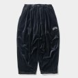 画像1: TIGHTBOOTH/VELOUR BALLOON PANTS（Black）［ベロアバルーンパンツ-24秋冬］ (1)