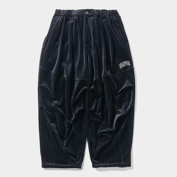 画像1: TIGHTBOOTH/VELOUR BALLOON PANTS（Black）［ベロアバルーンパンツ-24秋冬］