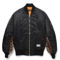 WACKO MARIA/MA-1 FLIGHT JACKET（BLACK）［MA-1フライトJKT-24秋冬］