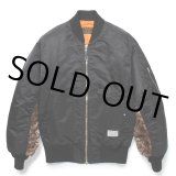 WACKO MARIA/MA-1 FLIGHT JACKET（BLACK）［MA-1フライトJKT-24秋冬］