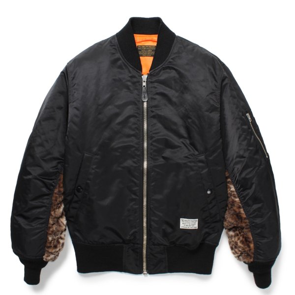 画像1: WACKO MARIA/MA-1 FLIGHT JACKET（BLACK）［MA-1フライトJKT-24秋冬］